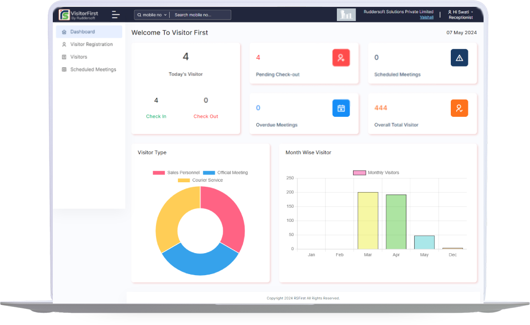 Visitor + Attendance Management System